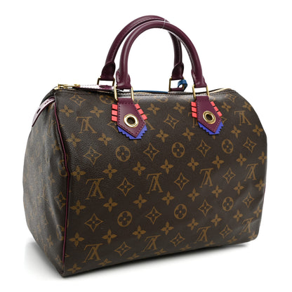 Louis Vuitton Monogram Totem Speedy 30 Magenta 3 of 9