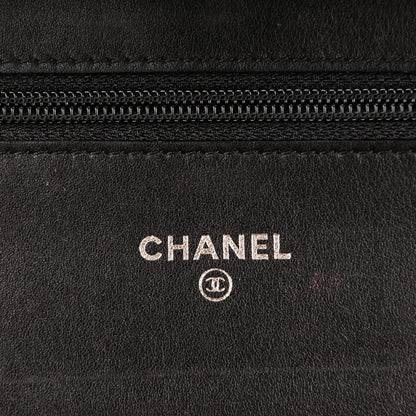 Chanel Patent Quilted Brilliant Wallet On Chain WOC Black 5 of 8