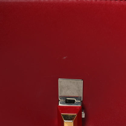 Fendi Vitello Liberty Shiny Nappa Lace Up Bow Small Kan I Shoulder Bag Fragola 9 of 11