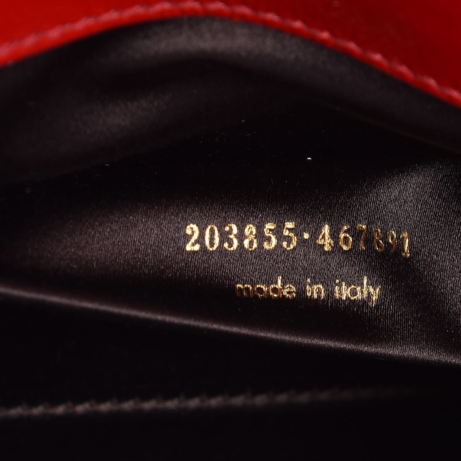 Saint Laurent Textured Patent Monogram Large Belle De Jour Clutch Red 7 of 7