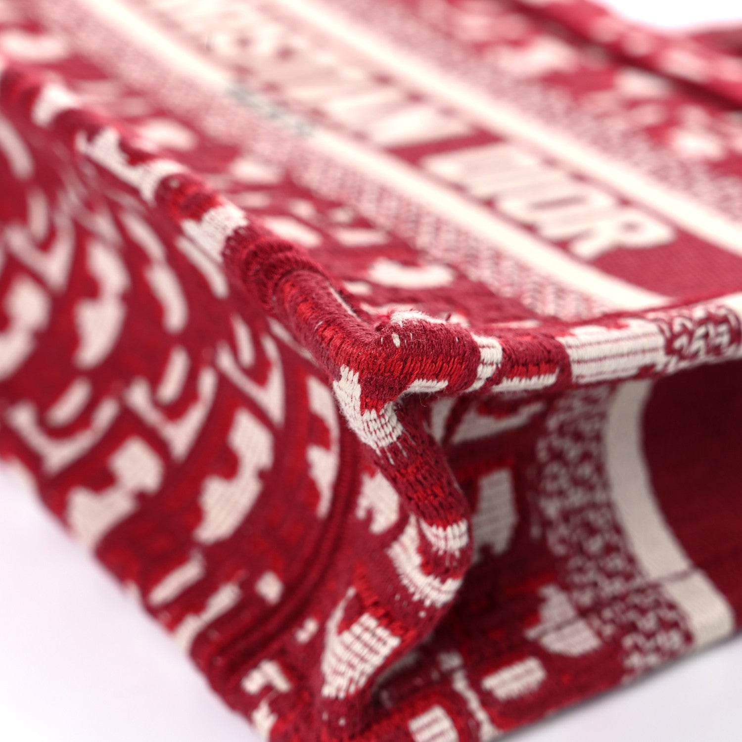 Christian Dior Oblique Mini Book Tote Red Multicolor 8 of 10