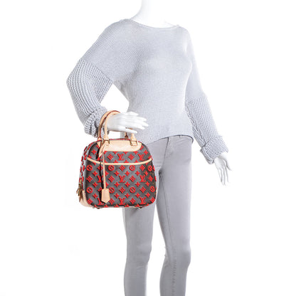 Louis Vuitton Monogram Tuffetage Deauville Cube Red 2 of 8