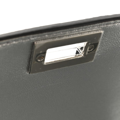 Fendi Crystal Vitello Laminato FF Petite Peekaboo I SEE U Satchel Crystal Argento 12 of 12