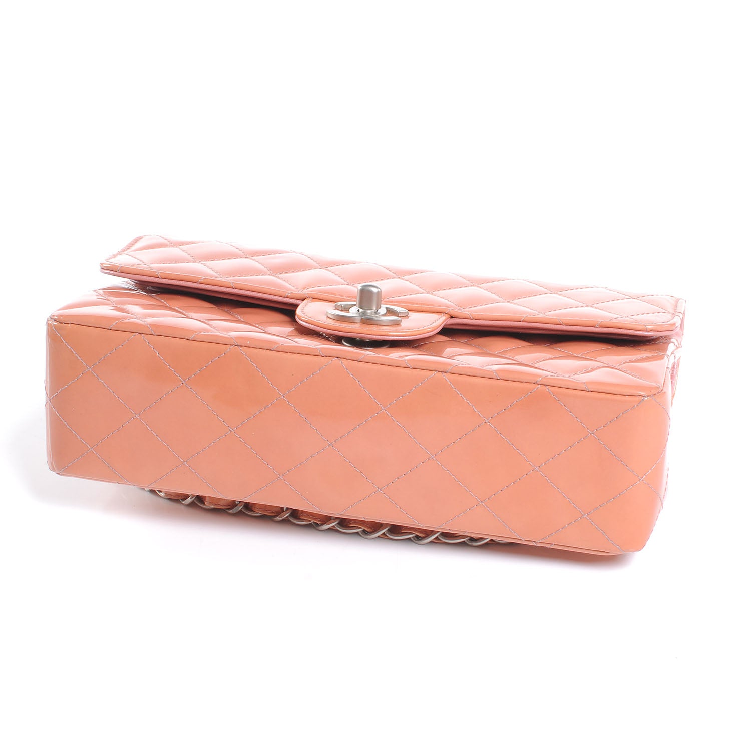 Chanel Patent Small Double Flap Rose Clair 4 of 9