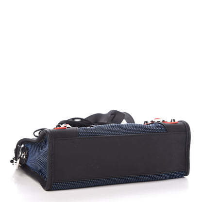 Balenciaga Mesh Arena Classic Silver Hardware Mini City Black Navy Orange 4 of 7