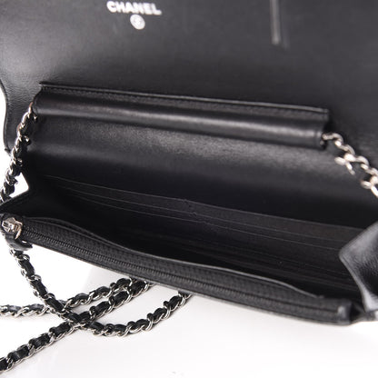 Chanel Caviar Sevruga Wallet On Chain WOC Black 5 of 9