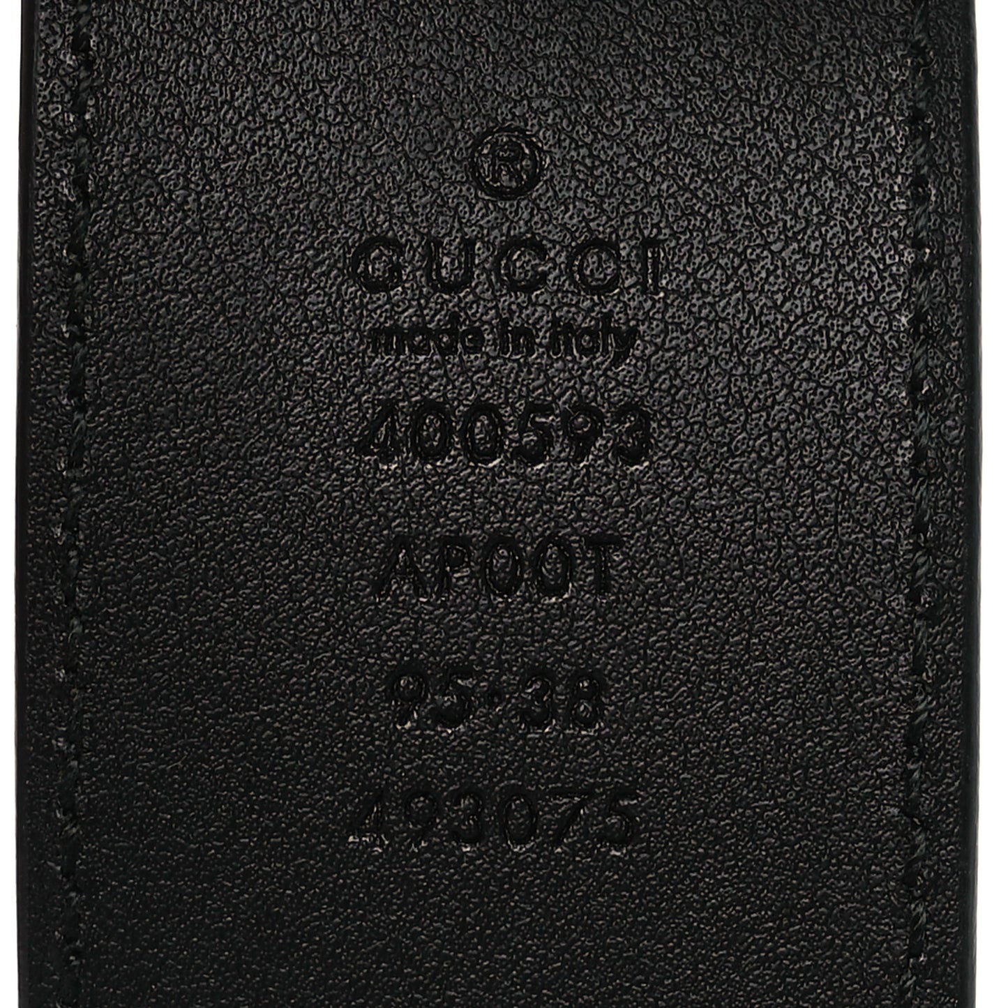 Calfskin Double G 40mm Belt 95 38 Black