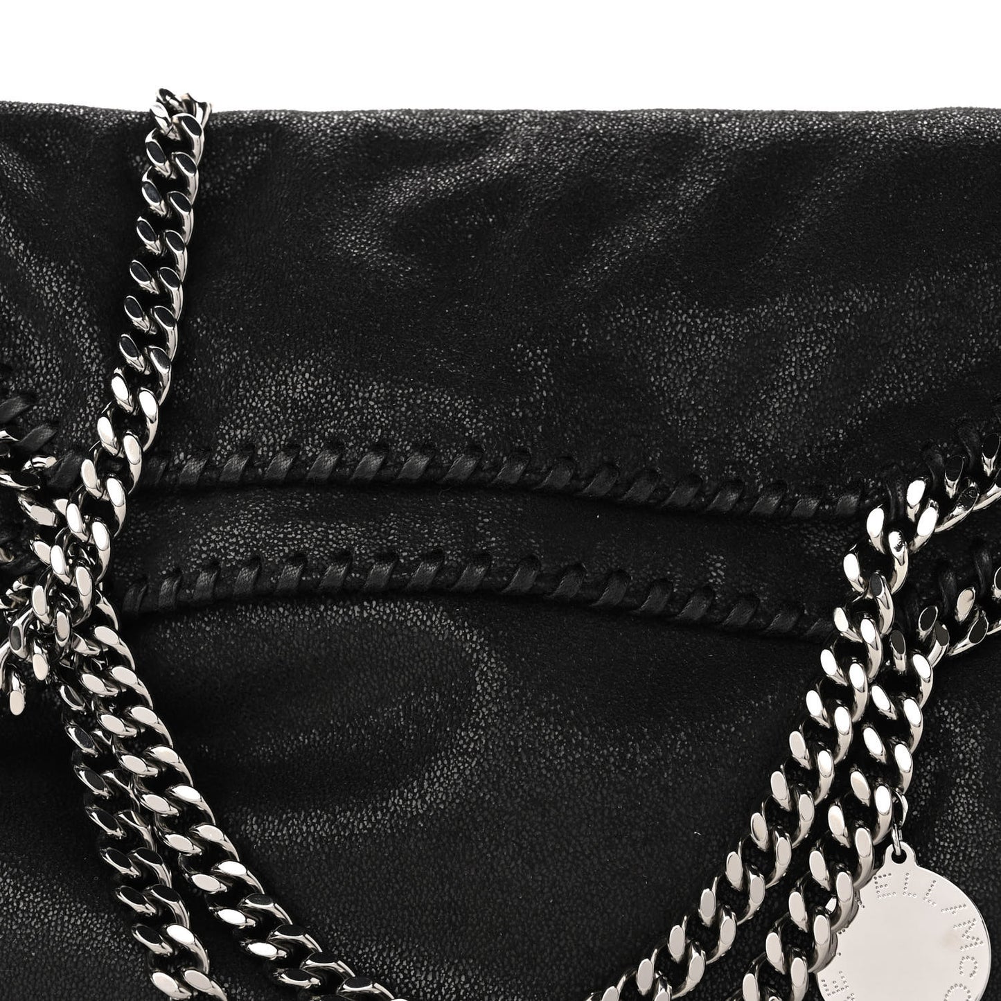 Shaggy Deer Falabella Fold Over Tote Black