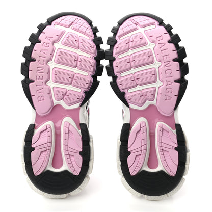 Balenciaga Rubber Mesh Tri-Color Womens Track.2 Open Sneakers 41 Pink Grey White 5 of 9
