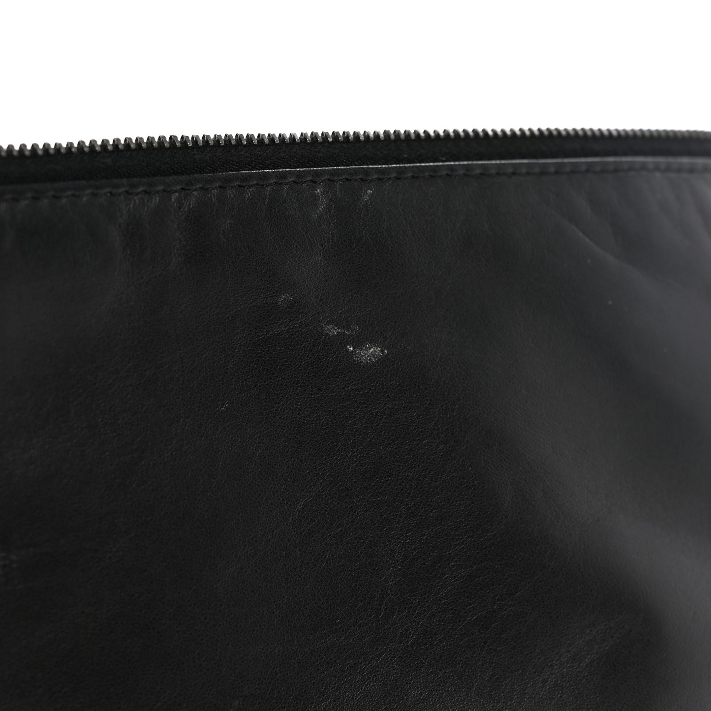 Lambskin Patent Quilted Large Cosmetic Case Black