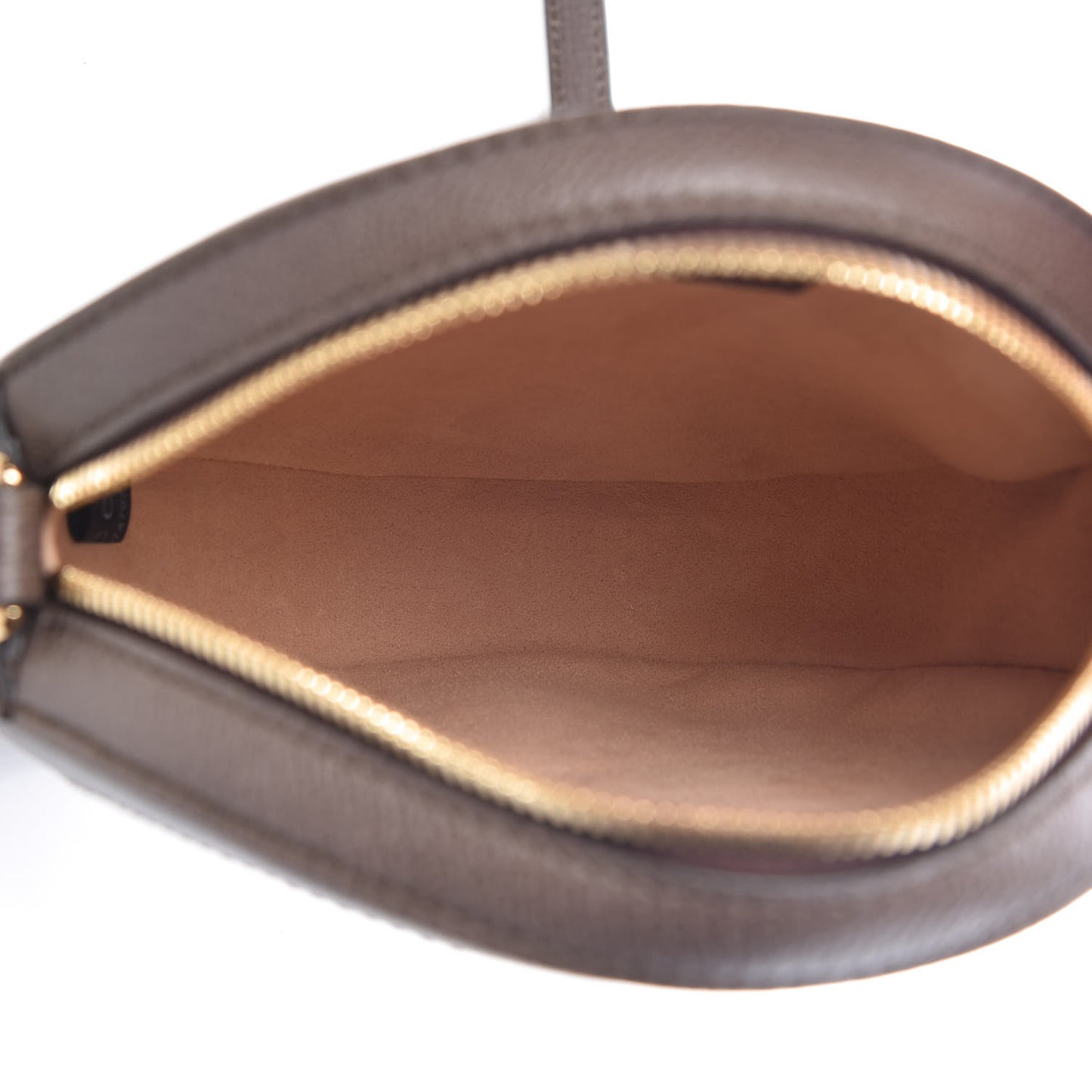 GG Supreme Monogram Web Mini Ophidia Round Shoulder Bag Brown