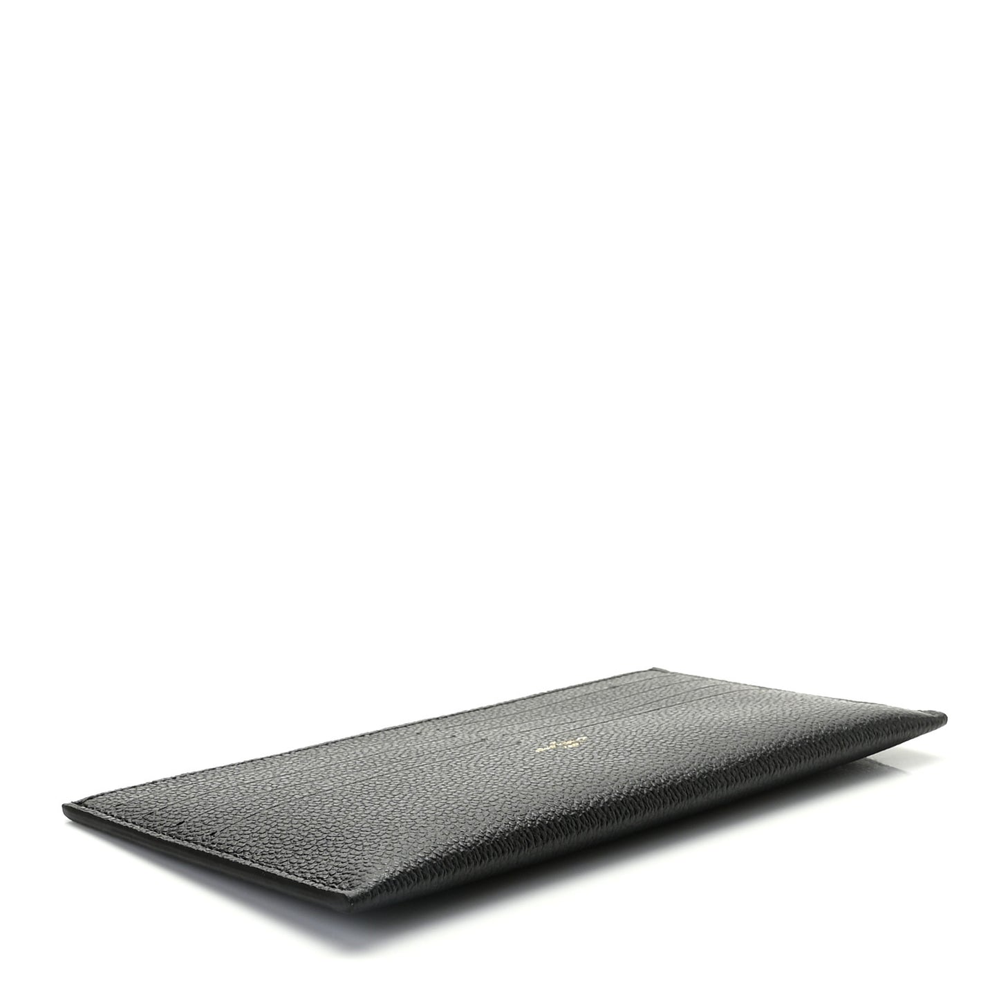 Calfskin Felicie Chain Wallet Card Holder Insert Black