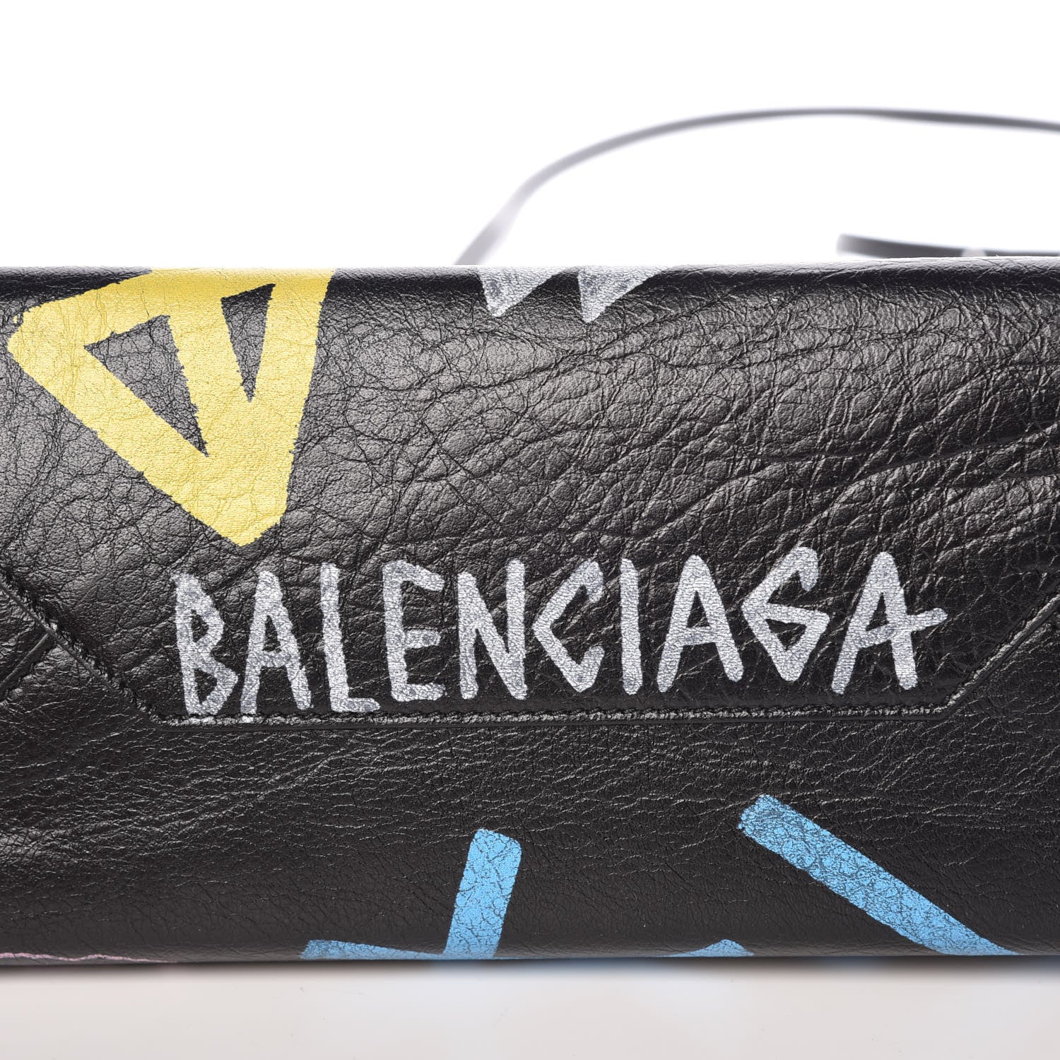Balenciaga Agneau Graffiti Papier A6 Zip Around Tote Black 9 of 9