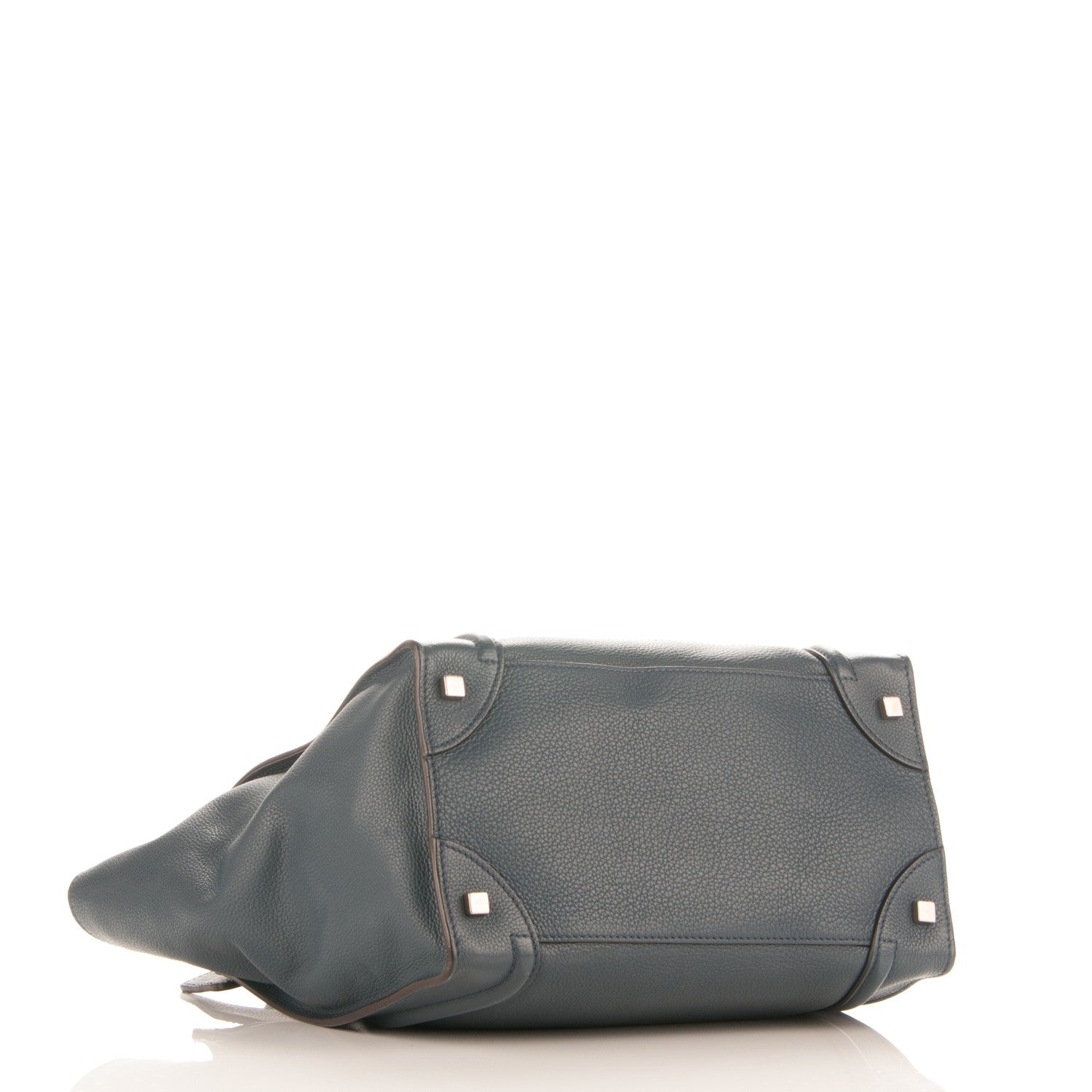 Celine Drummed Calfskin Mini Luggage Orage 4 of 8