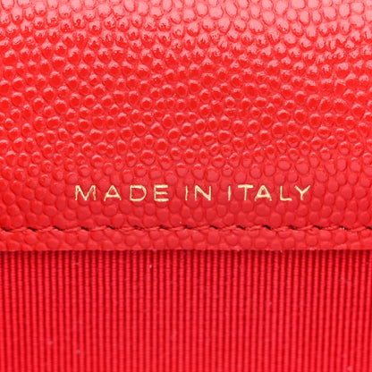 Chanel Caviar Quilted Flap Card Holder Wallet Red 7 of 9