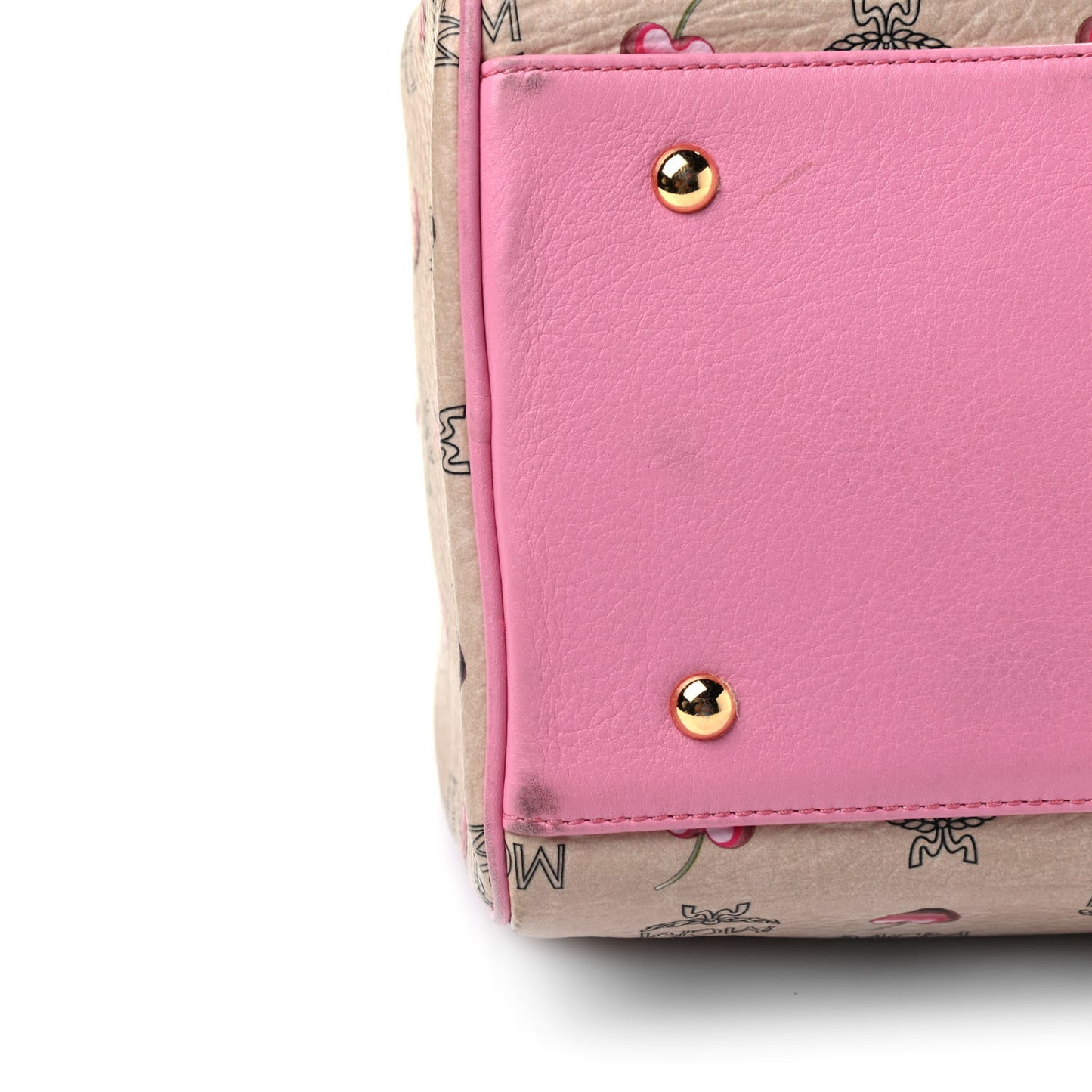 Sweet Visetos Medium Boston Bag Beige Pink