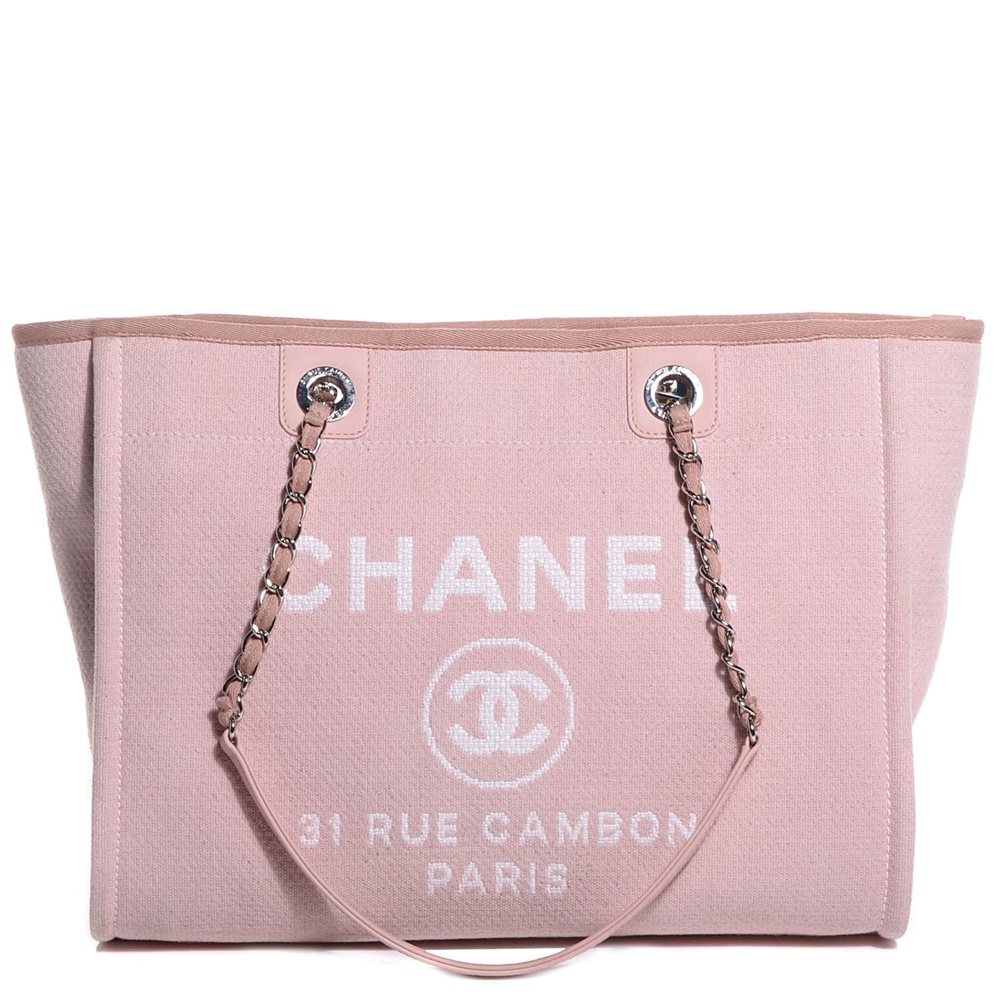 Canvas Small Deauville Tote Light Pink