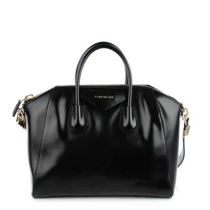 Givenchy Shiny Lord Calfskin Medium Antigona Black 1 of 7