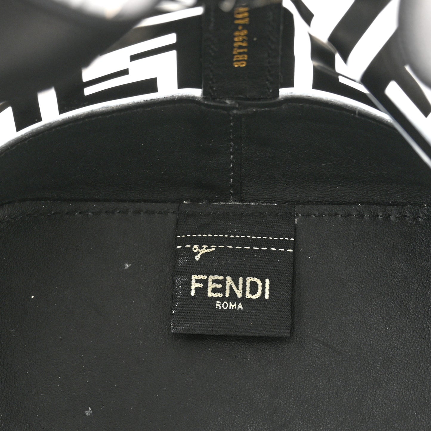 TPU FF Vitello Grace F is Fendi Grande Mon Tresor Bucket Bag Black