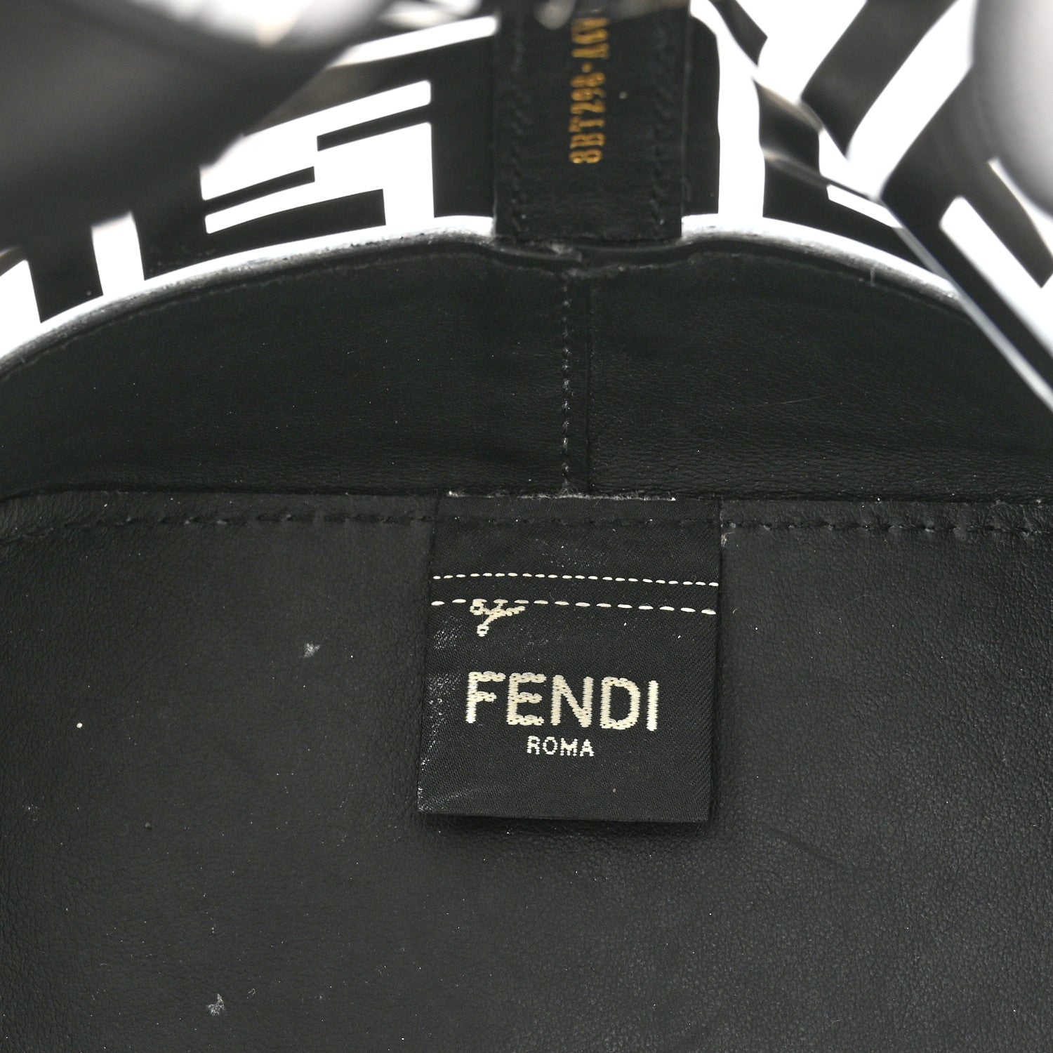Fendi TPU FF Vitello Grace F is Fendi Grande Mon Tresor Bucket Bag Black 6 of 10