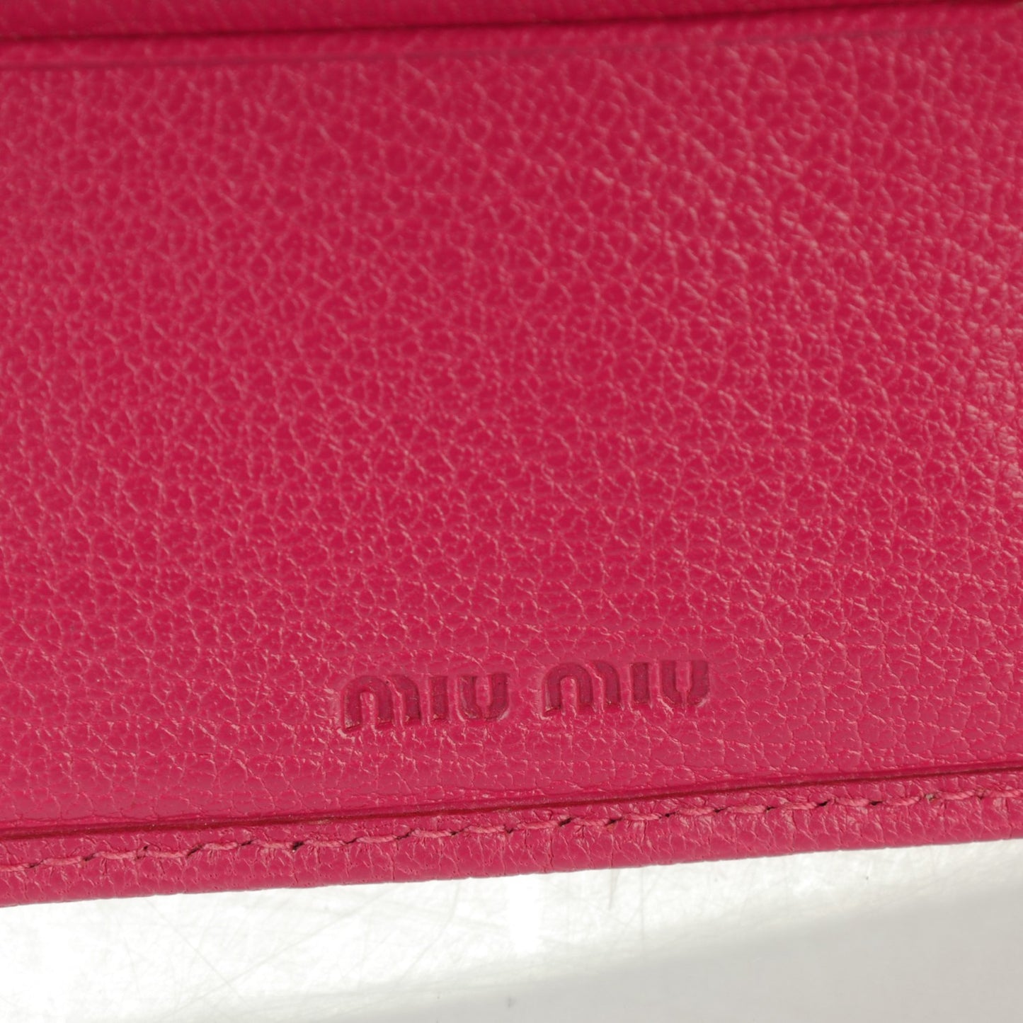 Goatskin Madras Flap Wallet Peonia