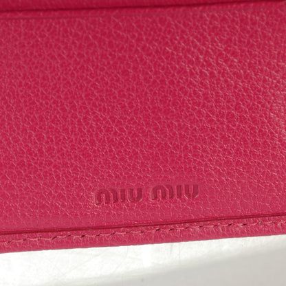 Miu Miu Goatskin Madras Flap Wallet Peonia 6 of 7