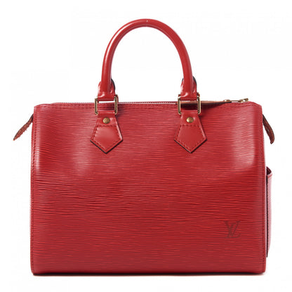 Louis Vuitton Epi Speedy 25 Castillan Red 1 of 9