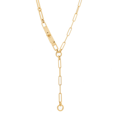 Hermes 18K Yellow Gold PM Kelly Chaine Lariat Necklace ST 1 of 5