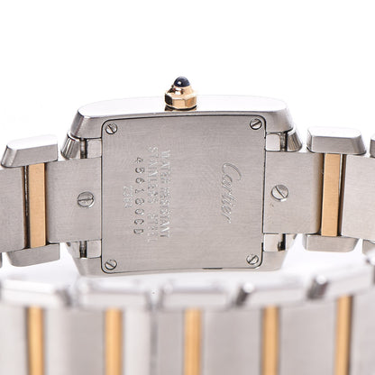 Cartier Stainless Steel 18K Yellow Gold 20mm Tank Francaise Quartz Watch 4 of 11