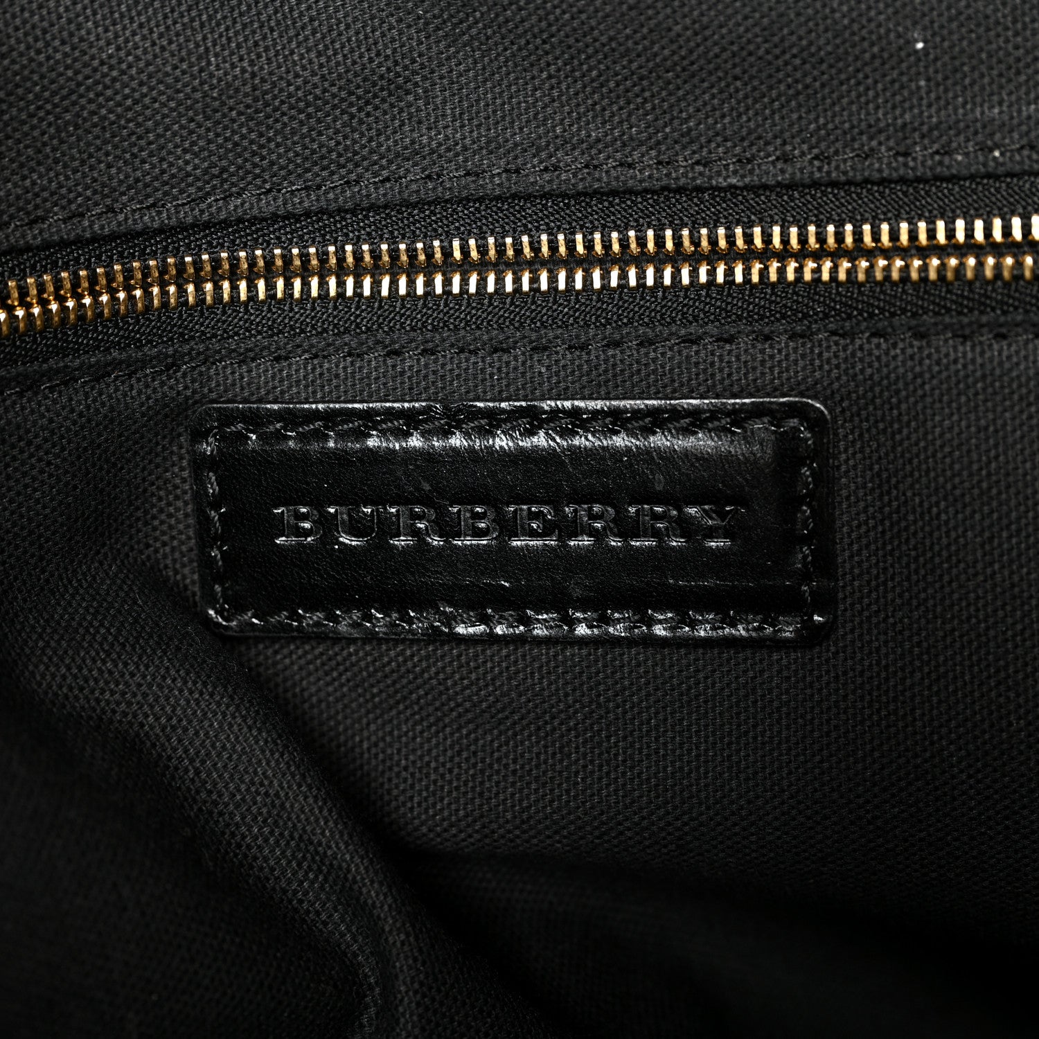 Burberry Bridle Calfskin House Check Small Orchard Bowling Bag Black 6 of 11