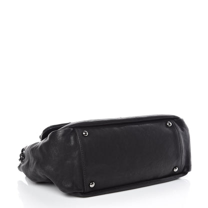 Chanel Calfskin Diamond Stitch Accordion Flap Black 4 of 9