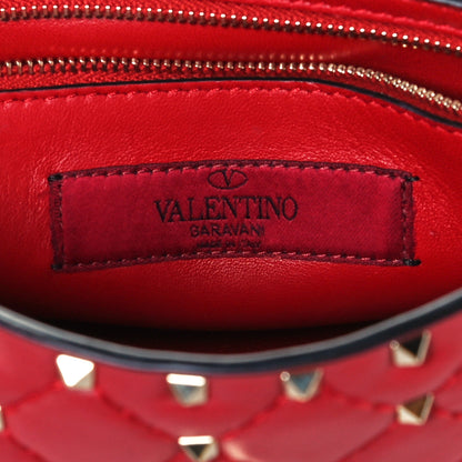 Valentino Garavani Nappa Medium Rockstud Spike Shoulder Bag Rosso Valentino 6 of 10