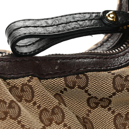 Gucci Monogram Medium Interlocking Hobo Dark Brown 14 of 18
