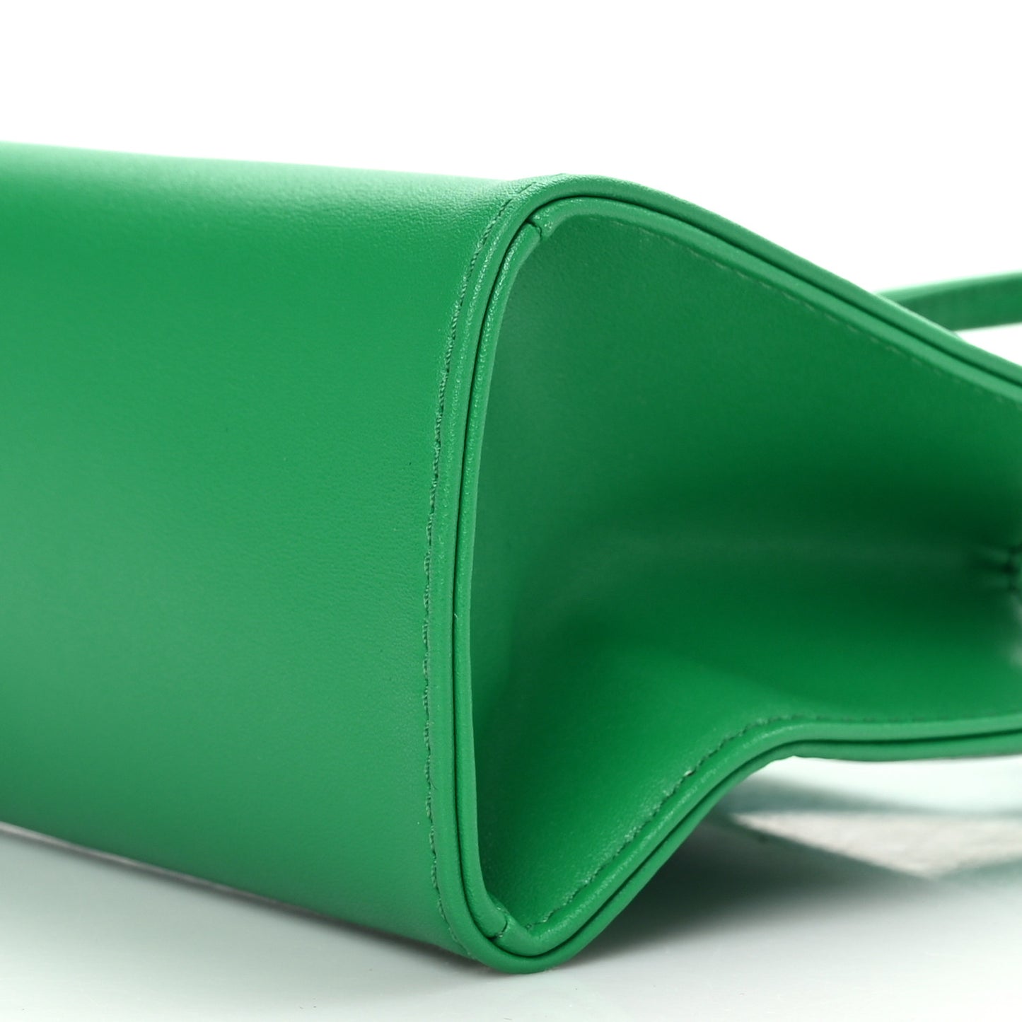 Vegan Leather Small Shopping Bag Greenscreen