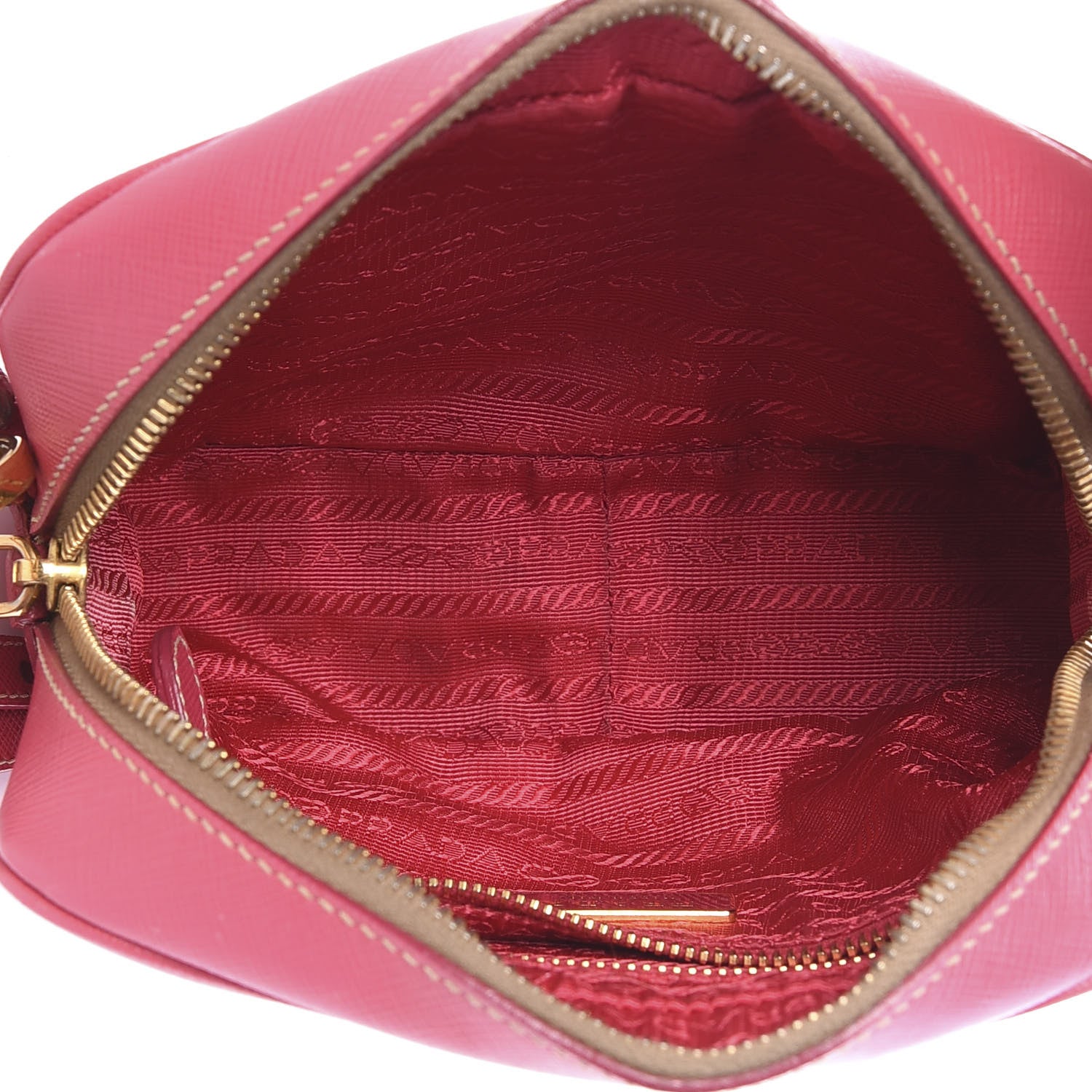 Prada Saffiano Camera Crossbody Peonia 4 of 17