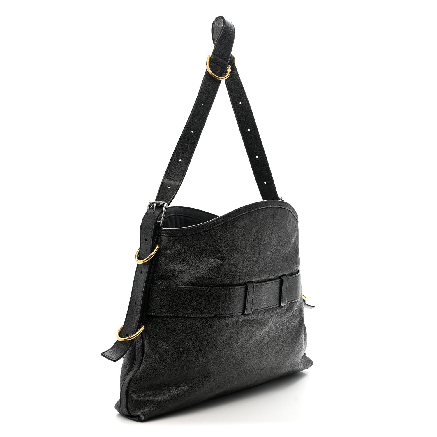 Givenchy Aged Calfskin Medium Voyou Boyfriend Bag Black 3 of 12
