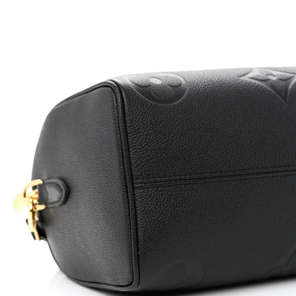 Louis Vuitton Empreinte Monogram Giant Speedy Bandouliere 25 Black 8 of 10