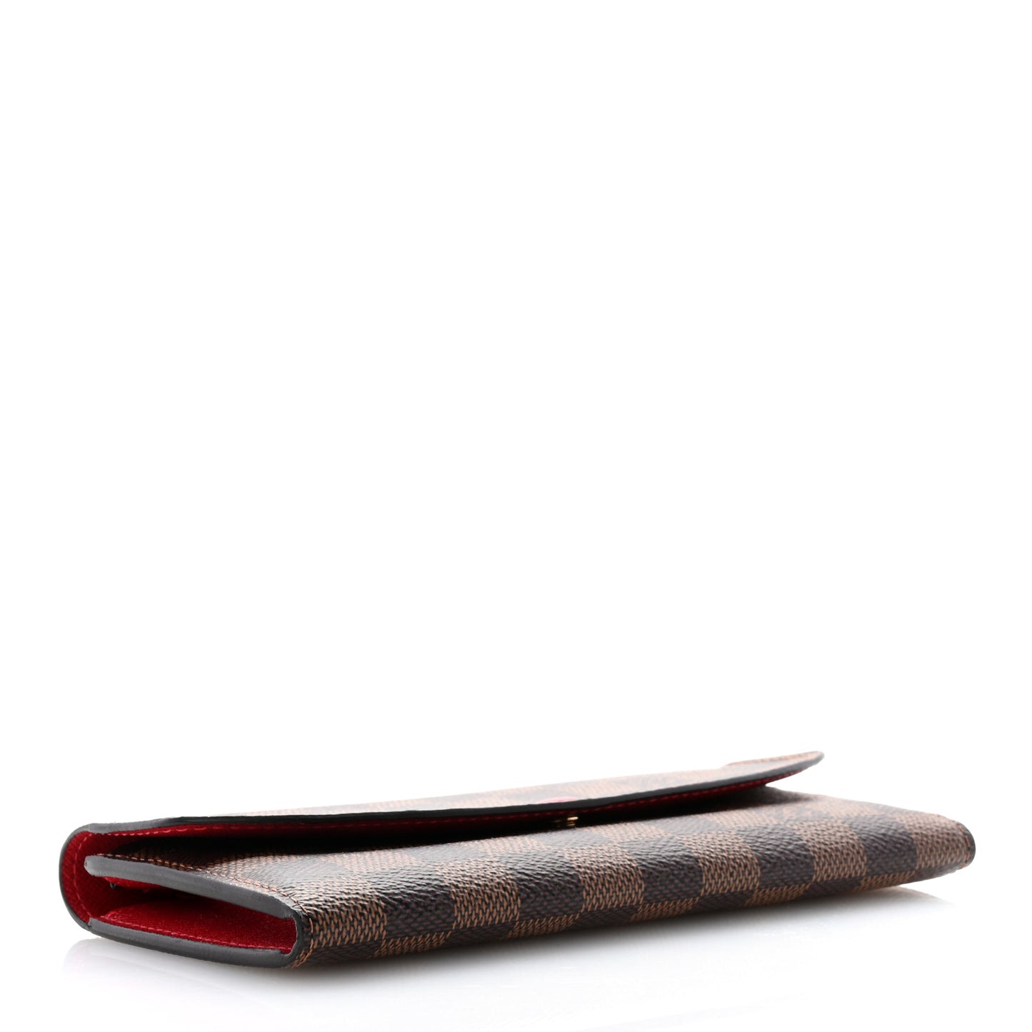 Damier Ebene Emilie Wallet Red