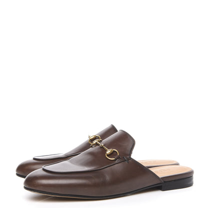 Gucci Calfskin Womens Princetown Slippers 39 Fondente Brown 3 of 11
