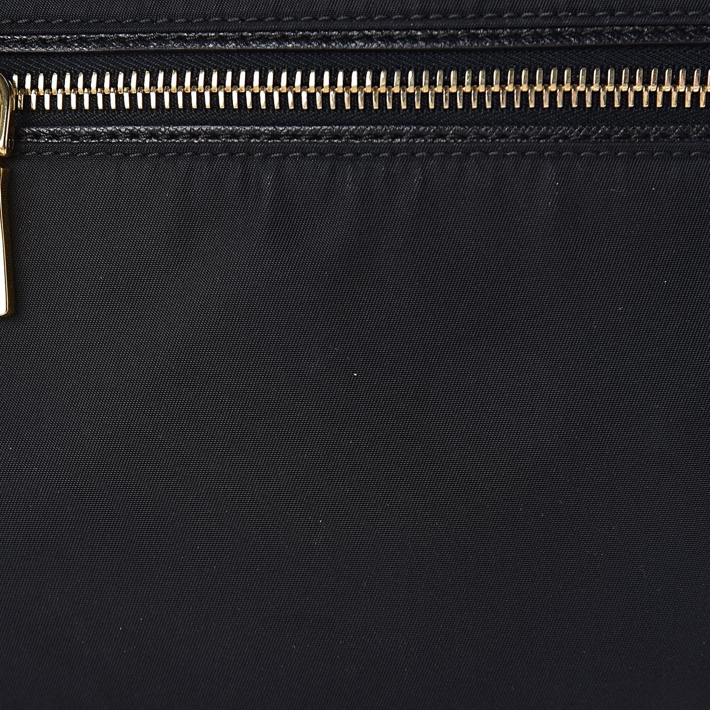 Tessuto Nylon Saffiano Flat Messenger Bag Black