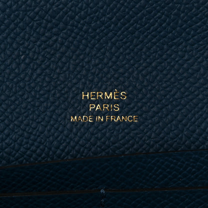Hermes Epsom Maillon Wallet To Go Bleu France 6 of 11