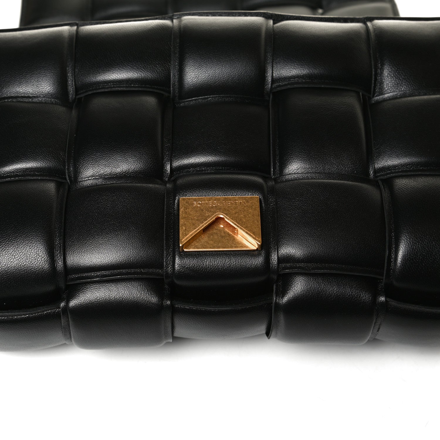 Bottega Veneta Lambskin Maxi Intreccio Padded Chain Cassette Crossbody Bag Black 7 of 13