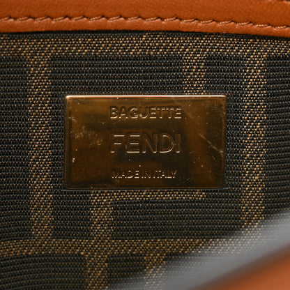 Fendi Shiny Nappa Multipocket Baguette Brandy 6 of 12