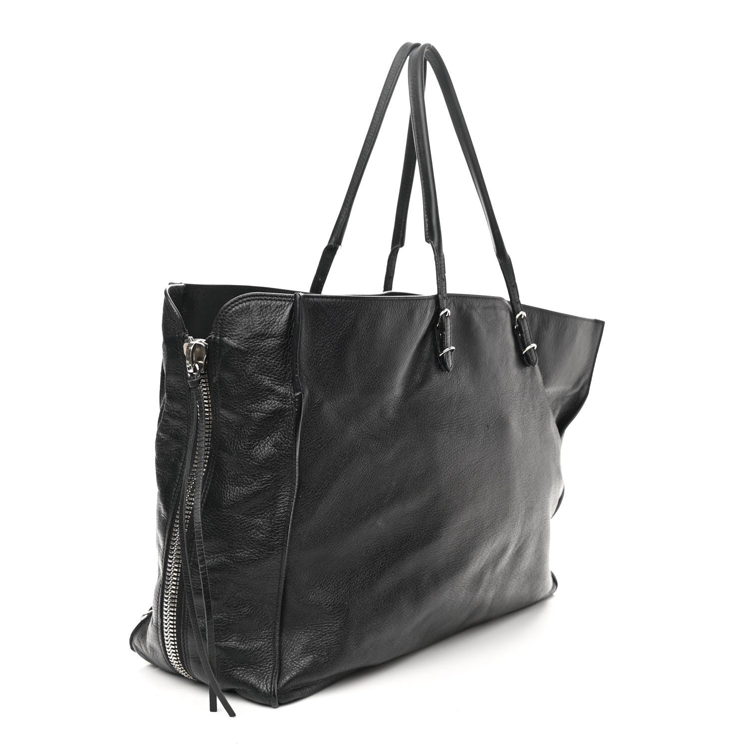 Balenciaga Supple Calfskin Papier A4 Zip Around Tote Black 2 of 10