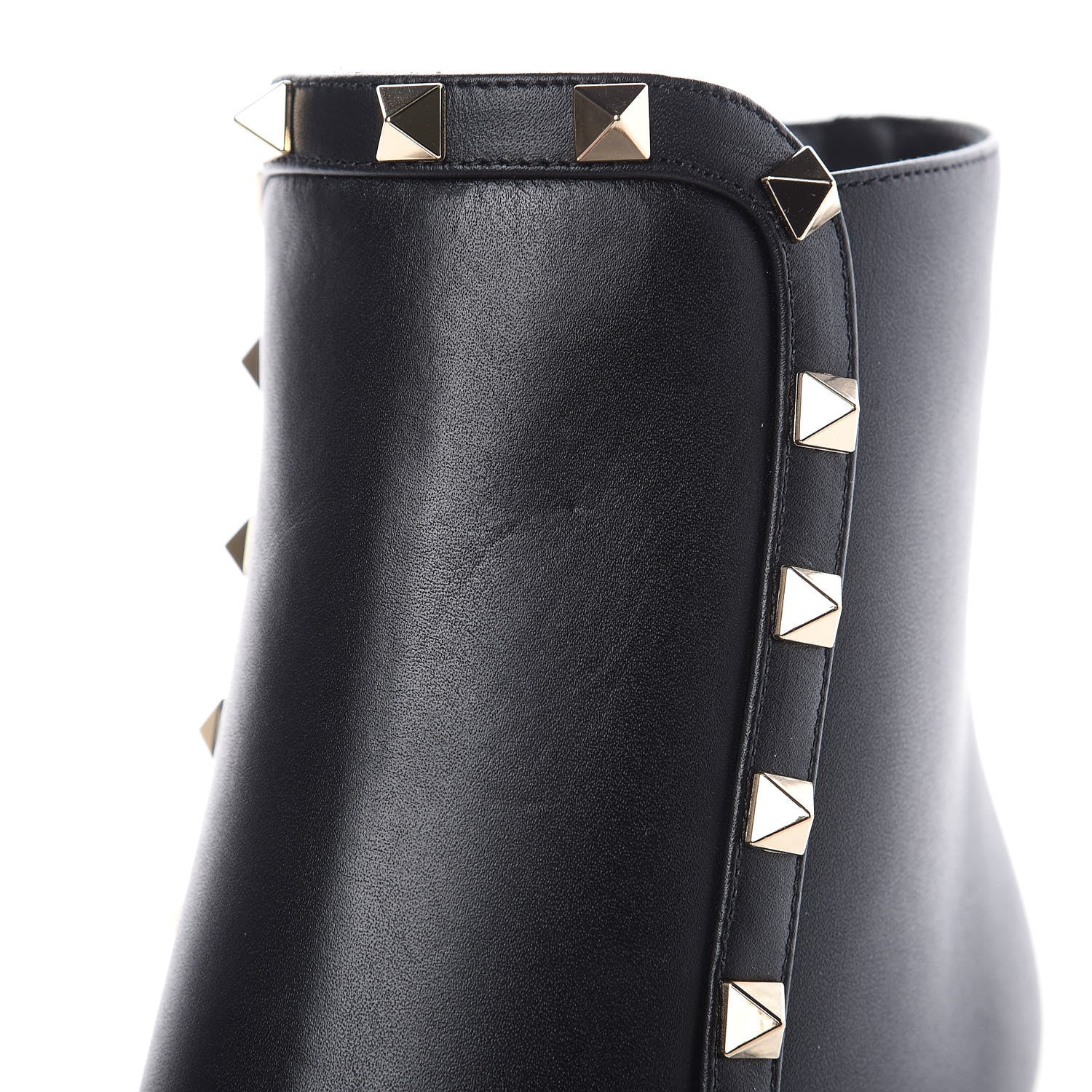 Valentino Garavani Calfskin Rockstud 85mm Ankle Booties 38 Black 7 of 8