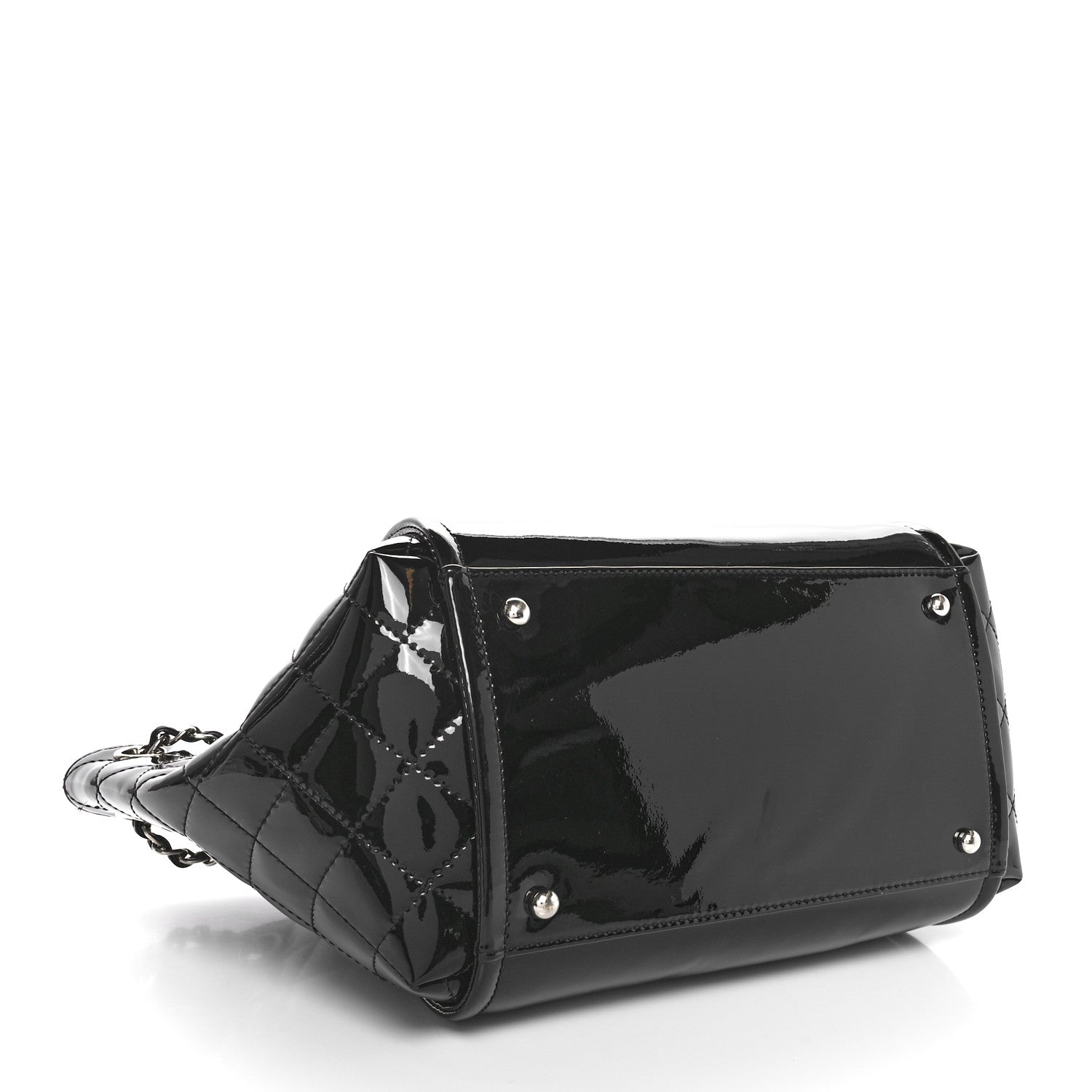 Chanel Vinyl Small Lipstick Tote Black 4 of 10