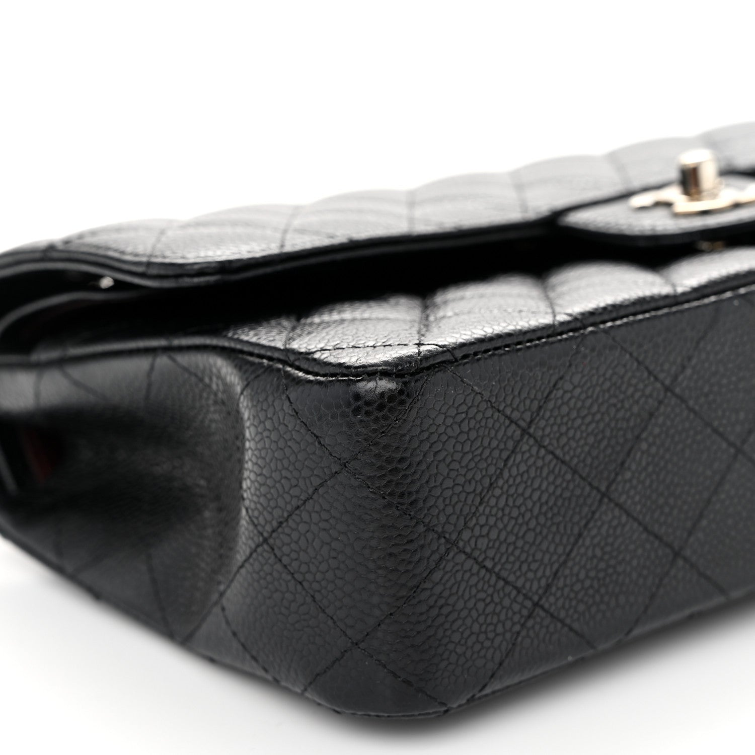 Chanel Caviar Quilted Medium Double Flap Black 9 of 12