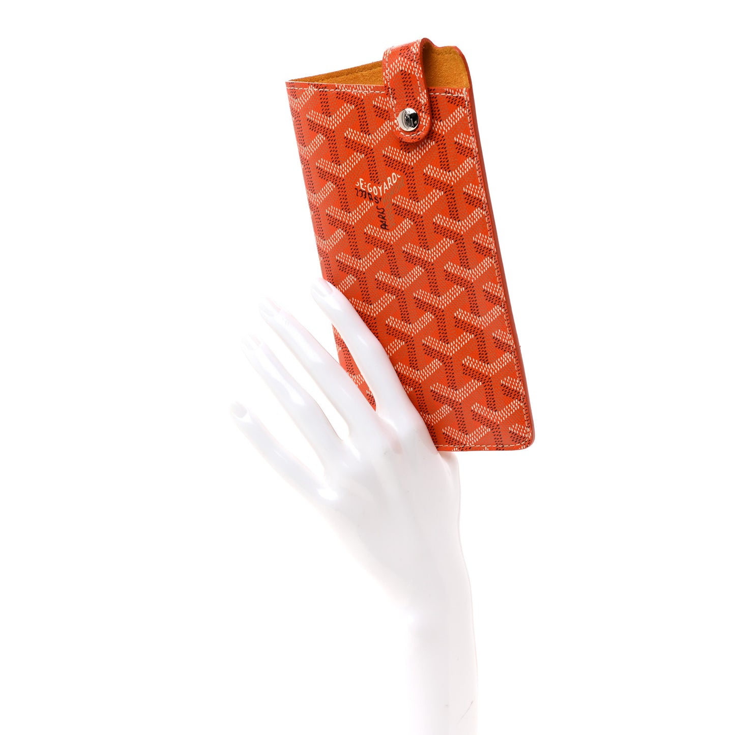 Goyardine Montmartre Glasses Case GM Orange