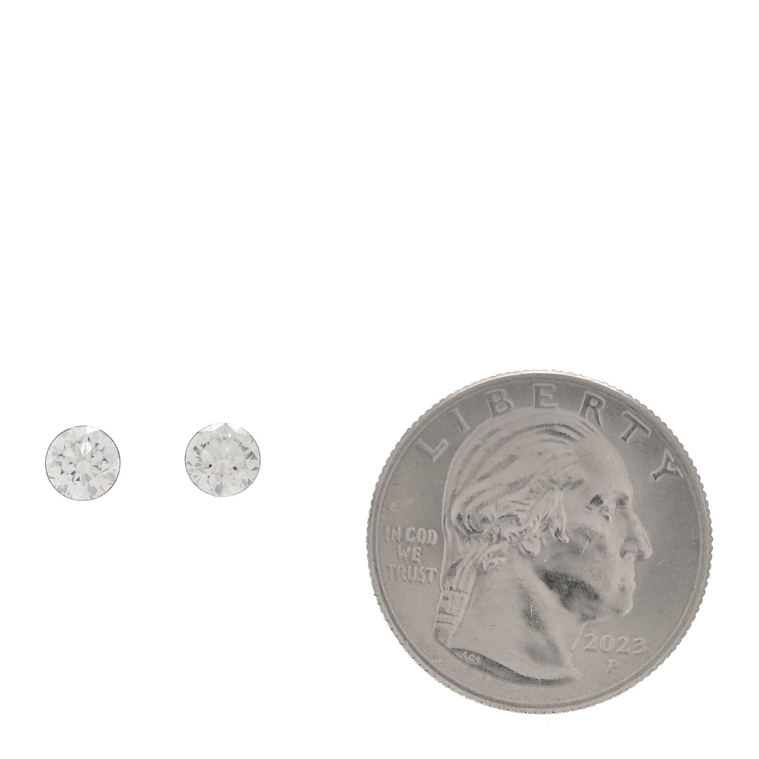 Tiffany X PHARRELL Platinum Metal Diamond 1.17ctw TItan Stud Earrings 2 of 6