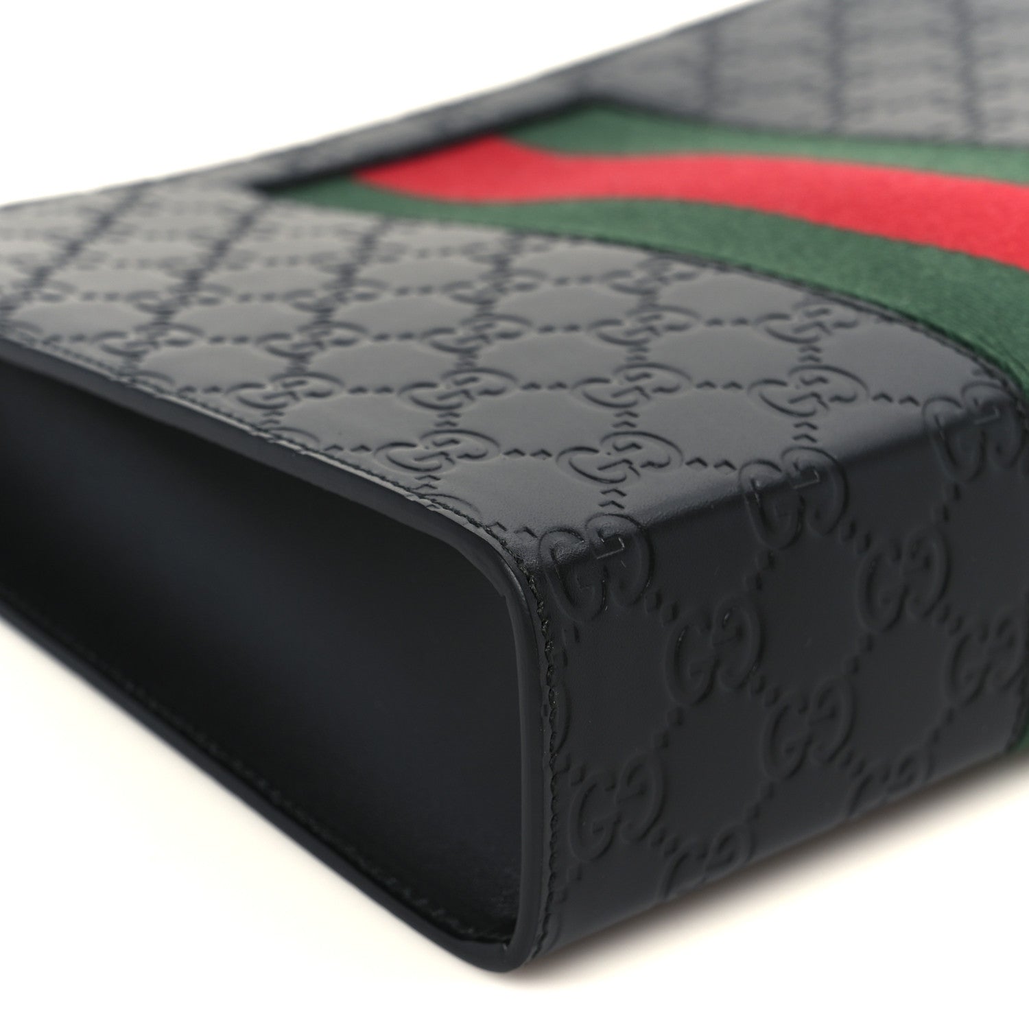 Gucci Guccissima Signature Web New Web Cosmetic Case Black 9 of 11